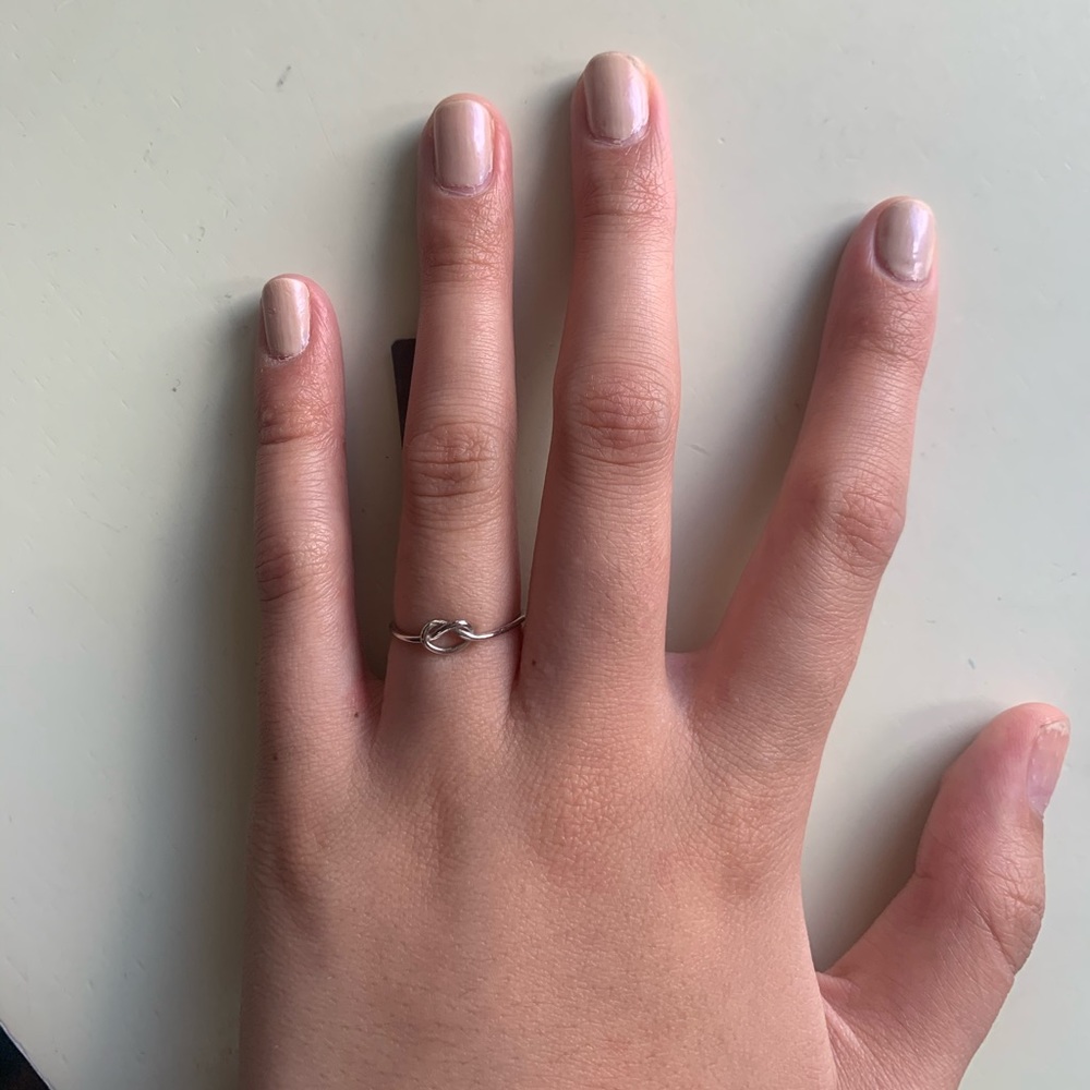 Sterling SILVER love knot ring Nordstrom NWT